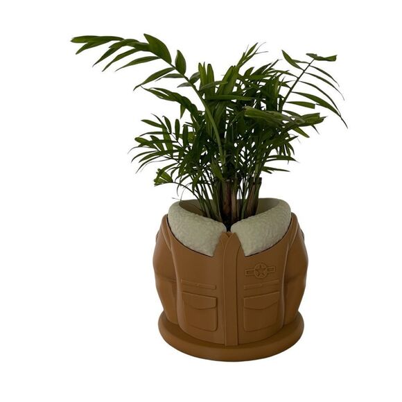 Cozy Duo: Cable Sweater & Aviator Jacket Planter Set - Perfect Grandma & Grandpa - Picture 10 of 13